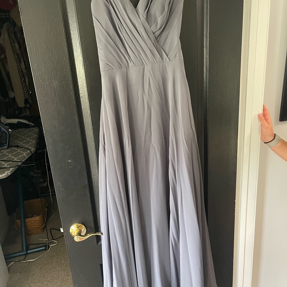 SORELLA VITA Strapless Gray Gown